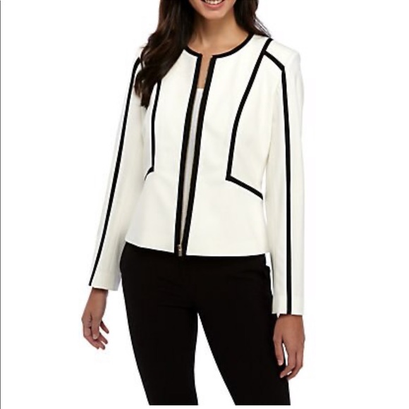 Calvin Klein Jackets & Blazers - Calvin Klein Contrast Zip Front Jacket